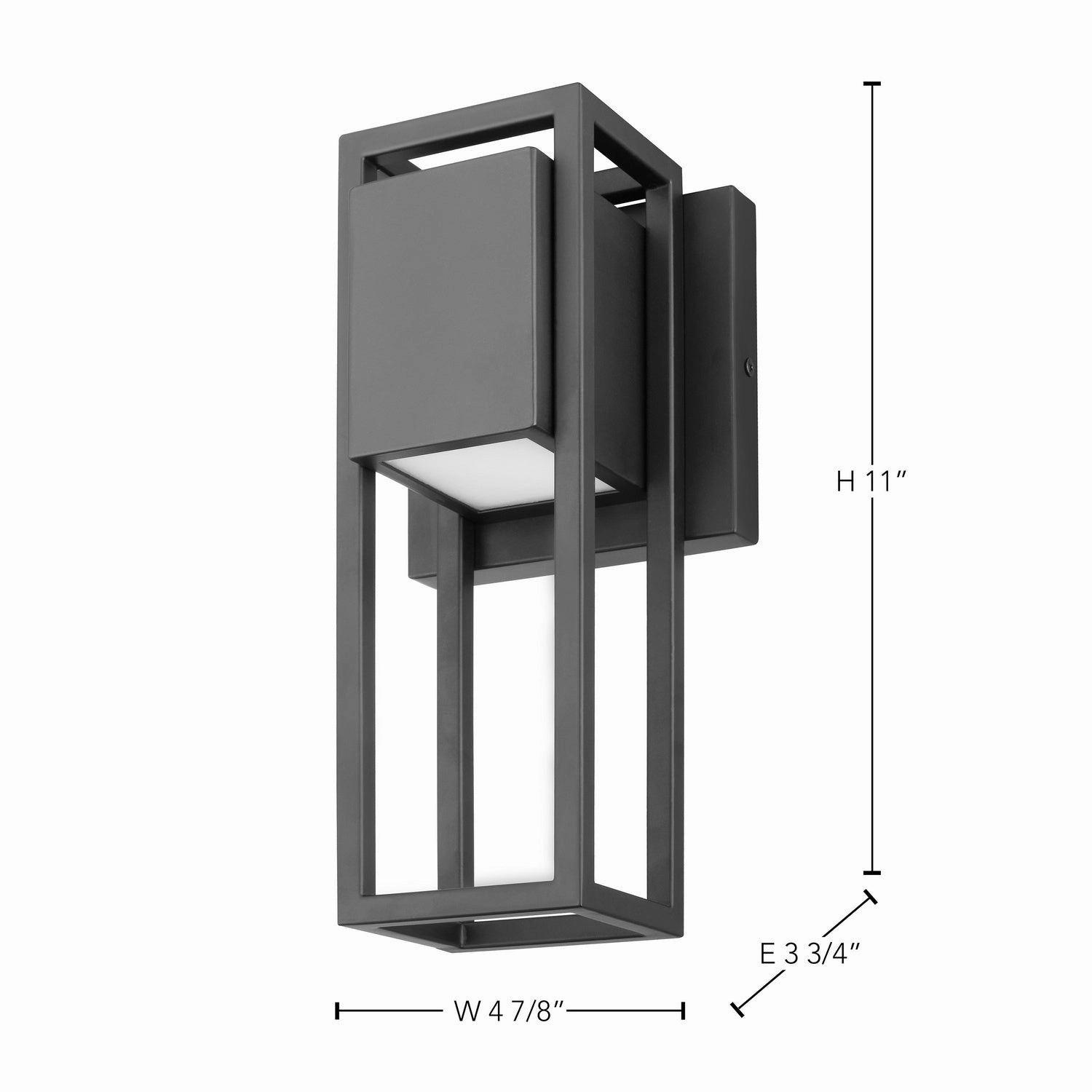 Supreme LED Wall Lantern Matte Black