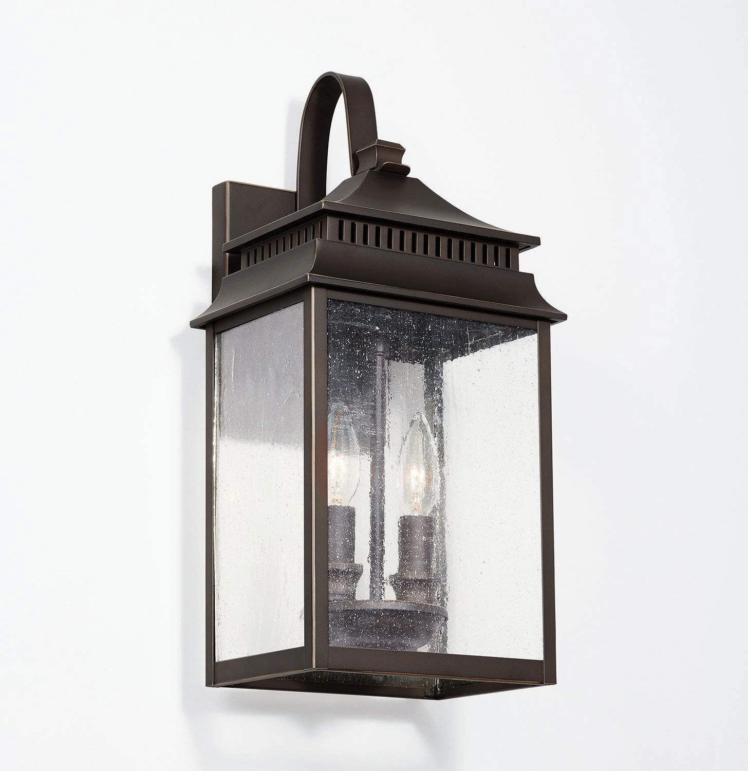 Sutter Creek Two Light Outdoor Wall Lantern Oiled Bronze