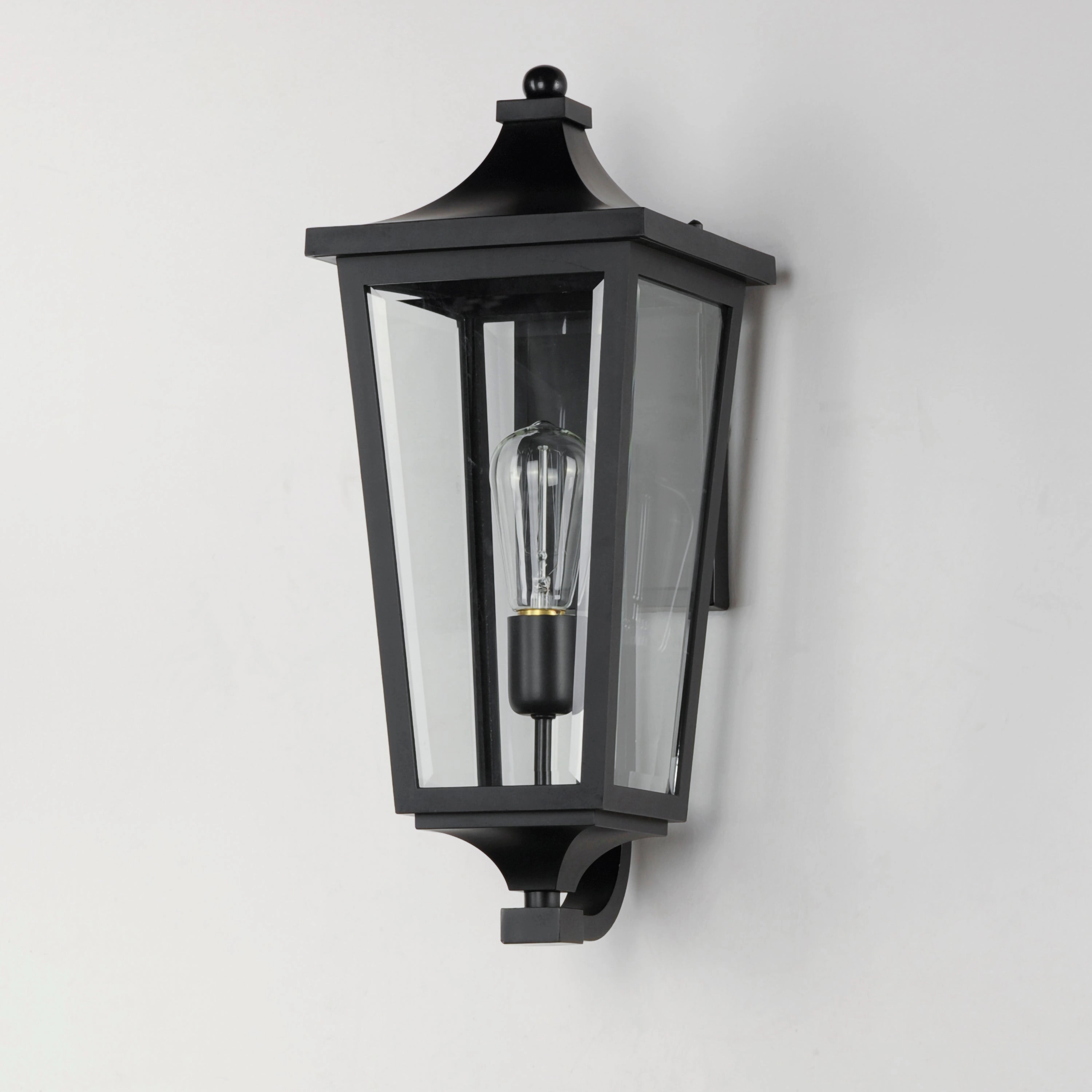 Sutton Place VX One Light Outdoor Wall Sconce Black