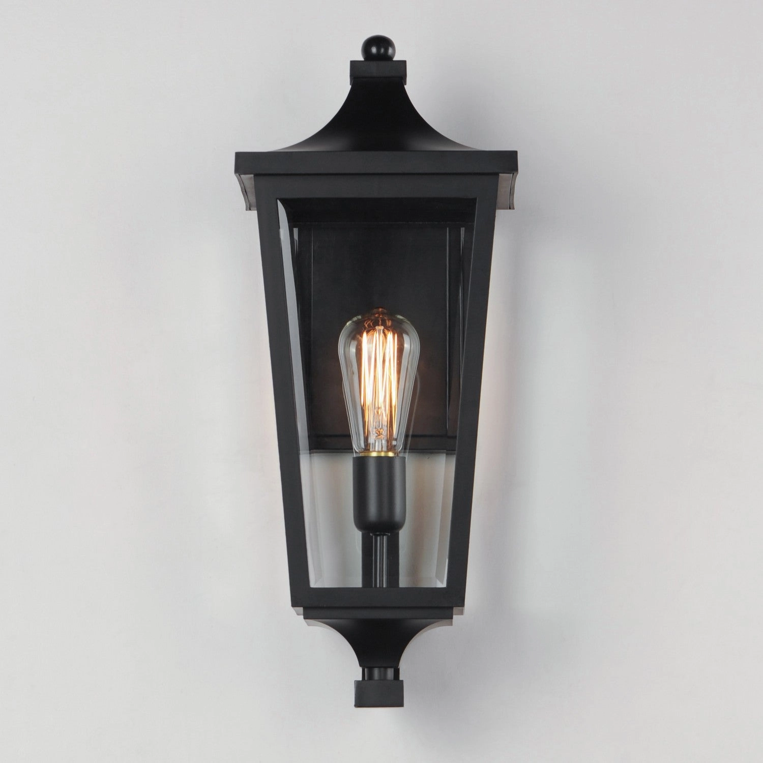Sutton Place VX One Light Outdoor Wall Sconce Black