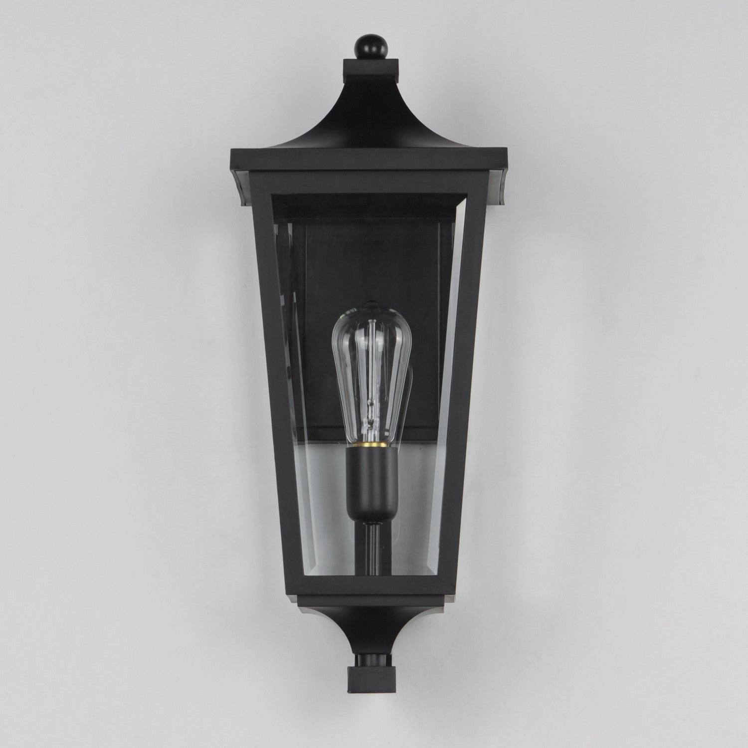Sutton Place VX One Light Outdoor Wall Sconce Black