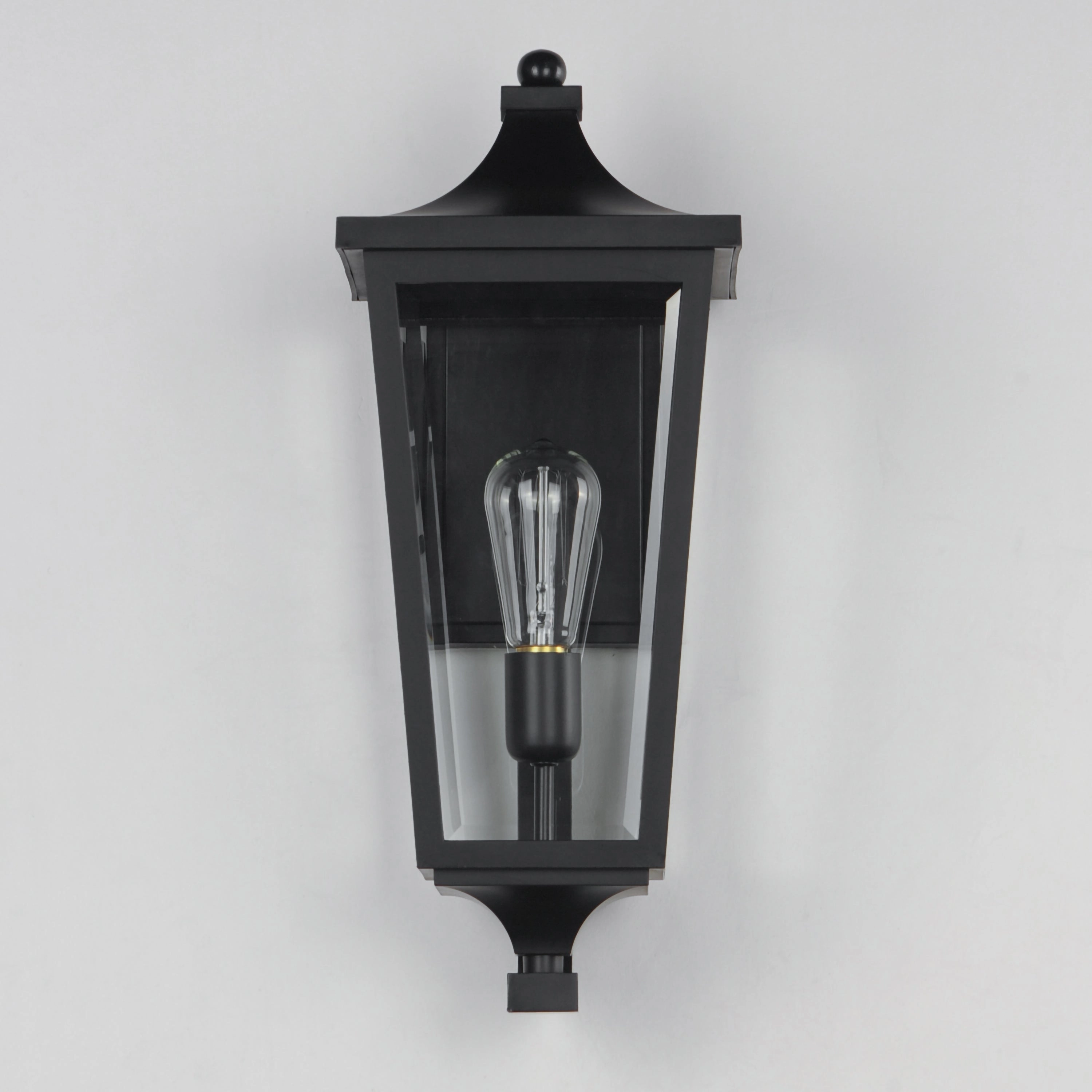 Sutton Place VX One Light Outdoor Wall Sconce Black