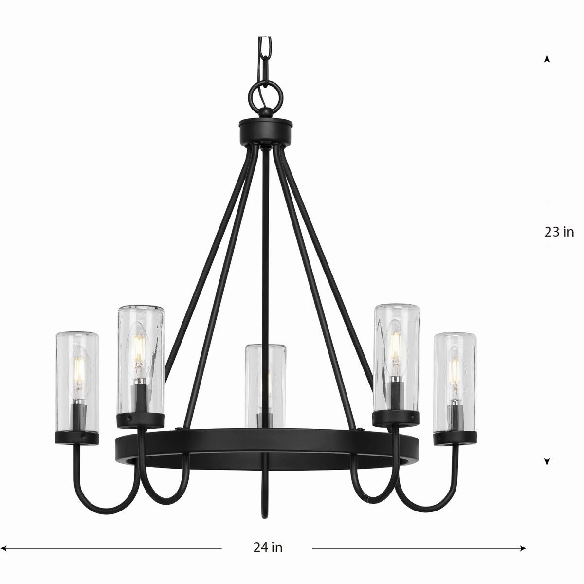 Swansea 5-Light Outdoor Chandelier