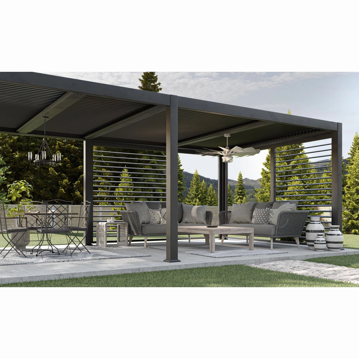 Swansea 5-Light Outdoor Chandelier
