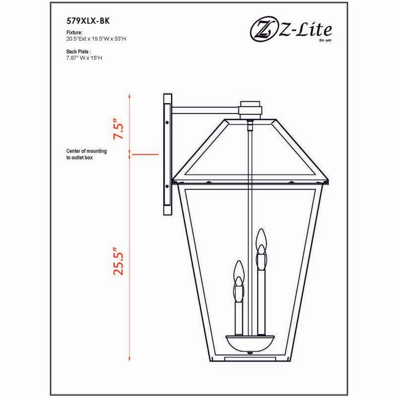 Talbot 4-Light Outdoor Wall Light