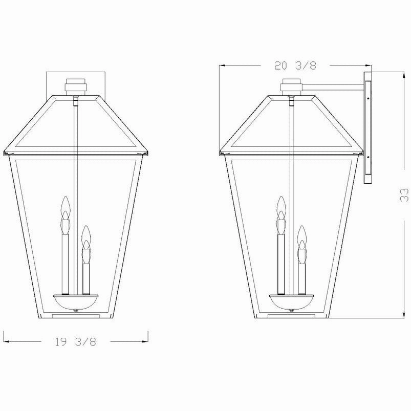 Talbot 4-Light Outdoor Wall Light