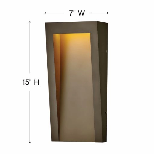 Taper LED Outdoor Lantern Textured Oil Rubbed Bronze