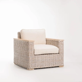 TEGAL KUBU WHITEWASH ARMCHAIRoutdoor patio furniture set