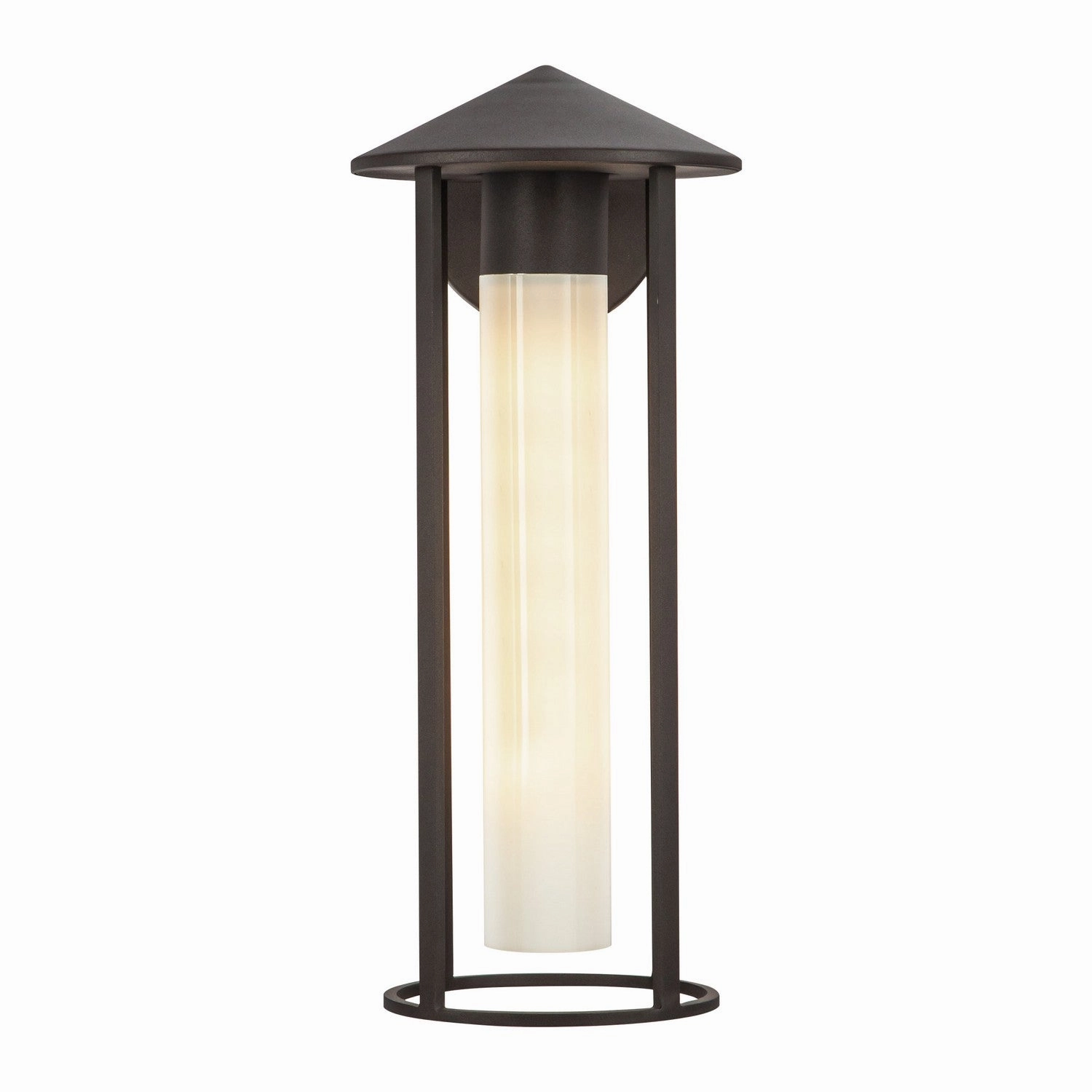 Tenko One Light Exterior Wall Mount Bronze/Glossy Opal GlassOutdoor wall sconces with motion sensor