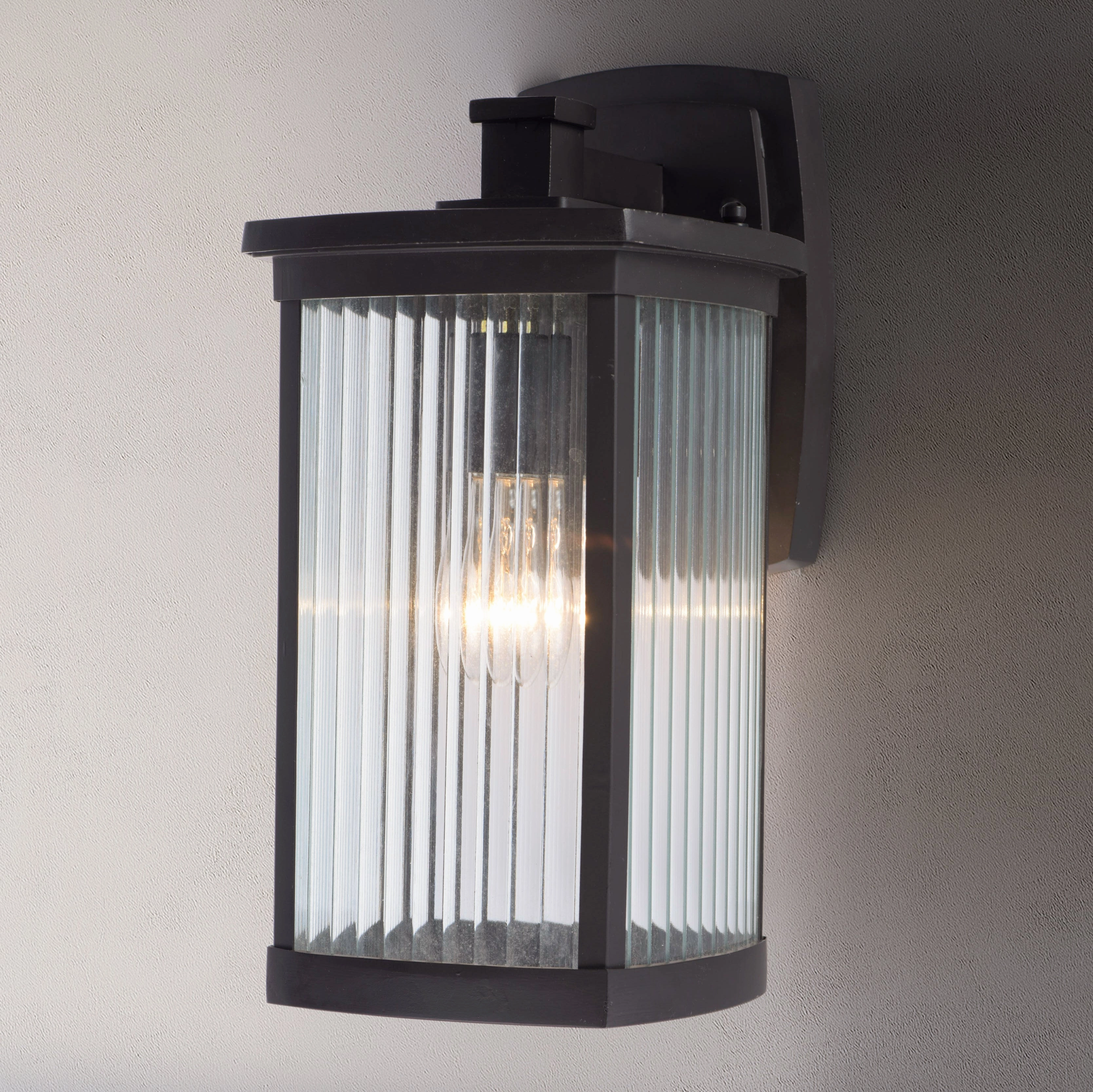 Terrace One Light Outdoor Wall Lantern Bronze