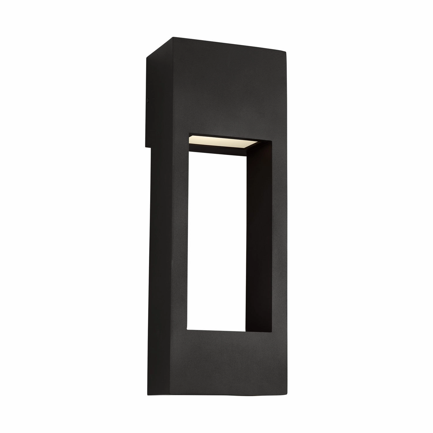 Testa LED Outdoor Wall Lantern Black
