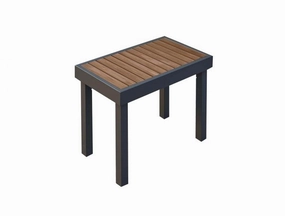 The Outdoor Greatroom Company 18 inch Short Kenwood Bench KW-SBFireproof mat for under fire pit