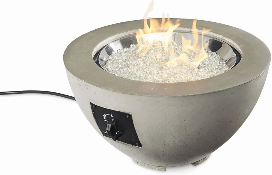 The Outdoor GreatRoom Company 20 Inch Natural Grey Cove Gas Fire Pit Bowl CV-20portable outdoor fire pit with lid