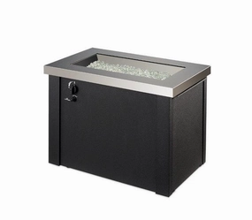 The Outdoor Greatroom Company 24 Inch Providence Rectangular Gas Fire Pit Table PROV-1224-SSoutdoor fire table set with chairs