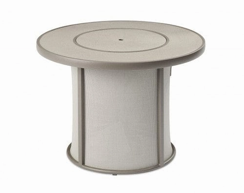 The Outdoor Greatroom Company 32 Inch Stonefire Grey Round Gas Fire Pit Table SF-32-GRY-K