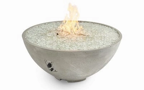 The Outdoor GreatRoom Company 42 Inch Natural Grey Cove Edge Gas Fire Pit Bowl CV-30Eportable outdoor fire pit with lid