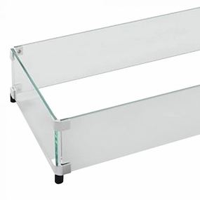 The Outdoor Greatroom Company Glass Guard for 72-Inch Linear Crystal Fire Burner GG-1272Fireproof mat for under fire pit