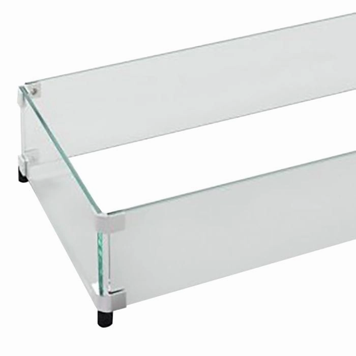 The Outdoor Greatroom Company Glass Guard for 72-Inch Linear Crystal Fire Burner GG-1272Fireproof mat for under fire pit