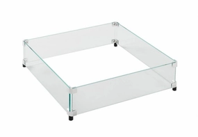 The Outdoor Greatroom Company Square Glass Wind Guard for CF-1616 Burner GLASS GUARD-1616Fireproof mat for under fire pit