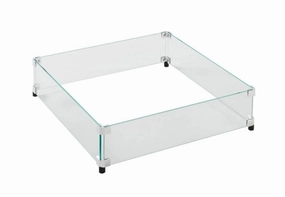 The Outdoor Greatroom Company Square Glass Wind Guard for CF-2424 Burner GLASS GUARD-2424Fireproof mat for under fire pit