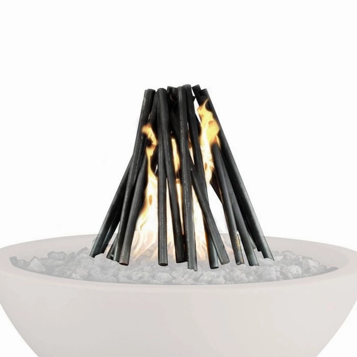The Outdoor Plus 18x20x1/2 inch Solid Steel Ornament Logs OPT-SLFireproof mat for under fire pit
