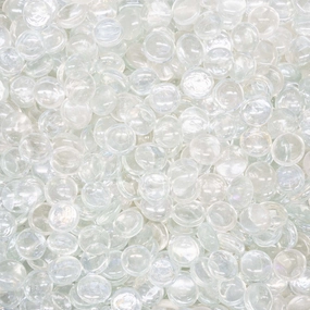 The Outdoor Plus 25 Pound Clear Pebbles OPT-PBCLRFireproof mat for under fire pit