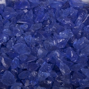 The Outdoor Plus 25 Pound Standard Blue Fire Glass OPT-702Fireproof mat for under fire pit