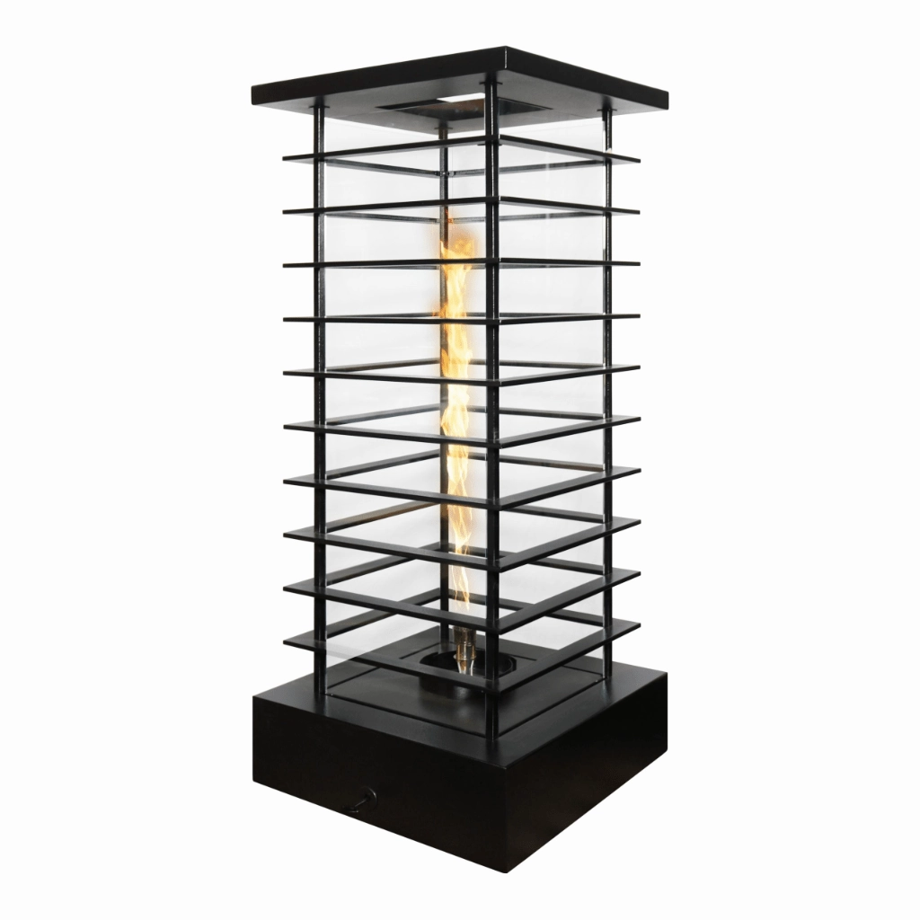 The Outdoor Plus 28" Powder Coated Steel 110V Electronic Ignition High Rise Fire Tower OPT-FTWR628EKIT