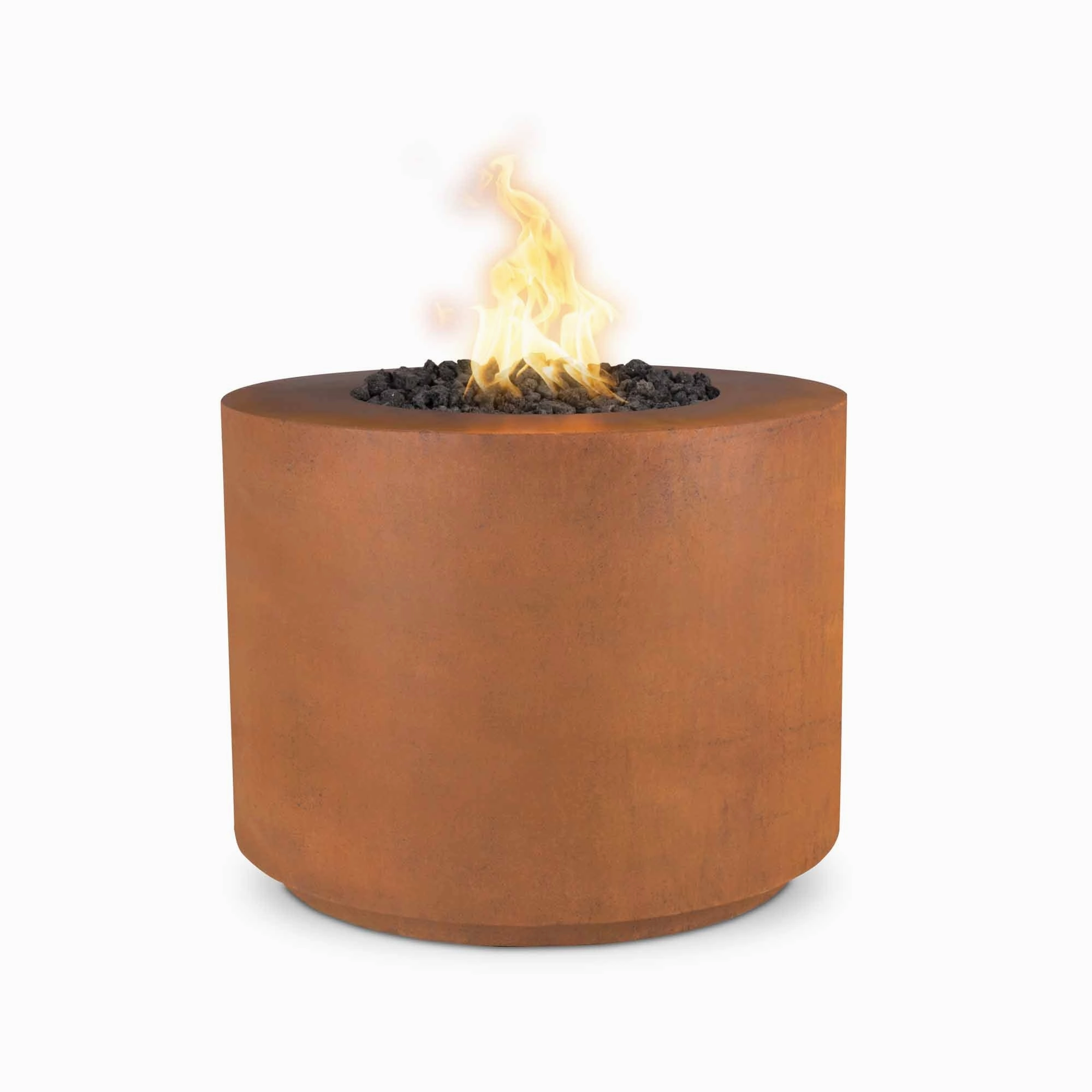 The Outdoor Plus 30-Inch Beverly Gas Fire Pit Match Lit with Flame Sense Ignition OPT-30RRFSML