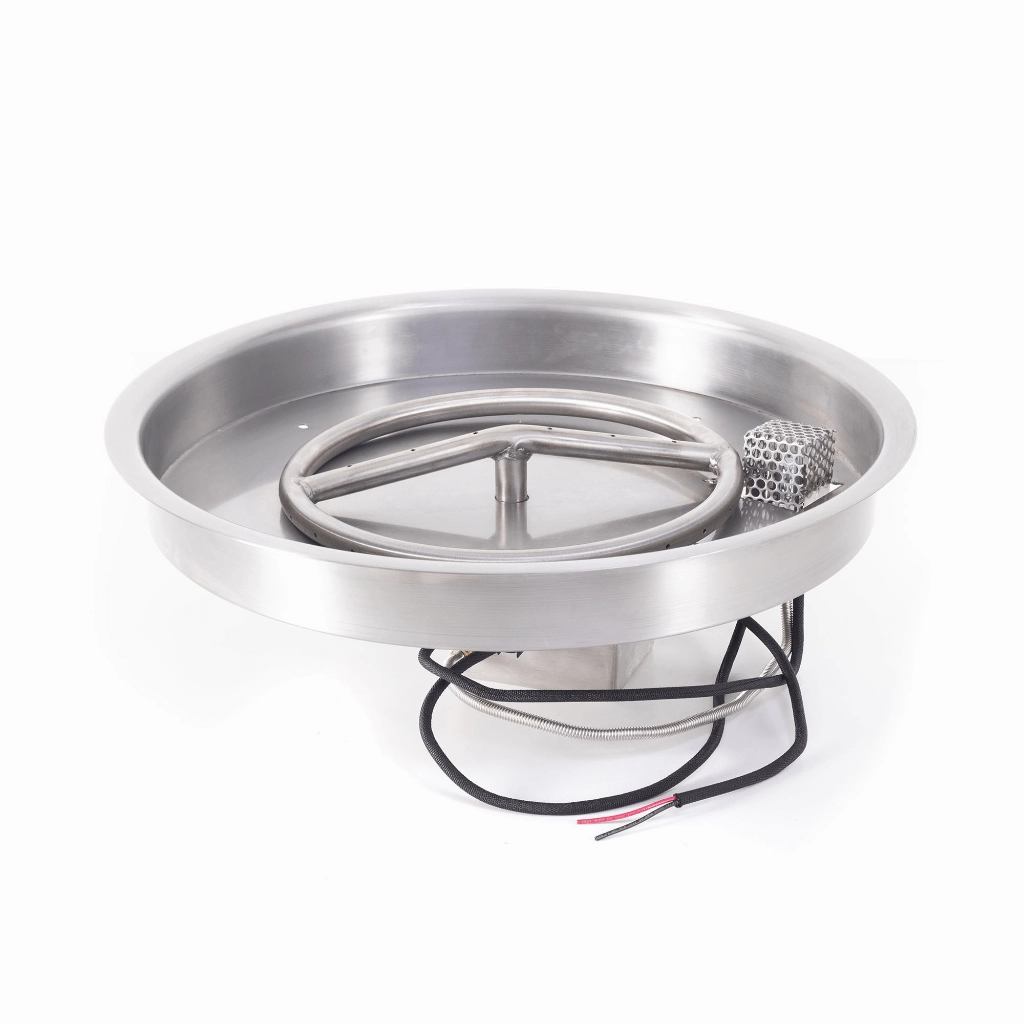 The Outdoor Plus 31" Round Drop-in Pan With Stainless Steel Round Burner OPT-PBR31