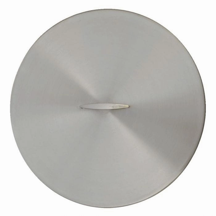 The Outdoor Plus 42 inch Round Stainless Steel Cover with Handle OPT-42RCFireproof mat for under fire pit