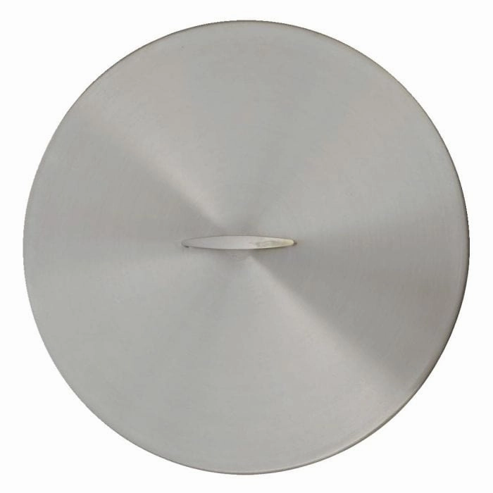 The Outdoor Plus 48 inch Round Stainless Steel Cover with Handle OPT-48RCFireproof mat for under fire pit