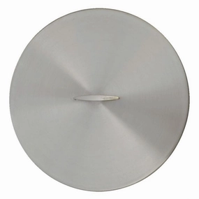 The Outdoor Plus 48 inch Round Stainless Steel Cover with Handle OPT-48RCFireproof mat for under fire pit