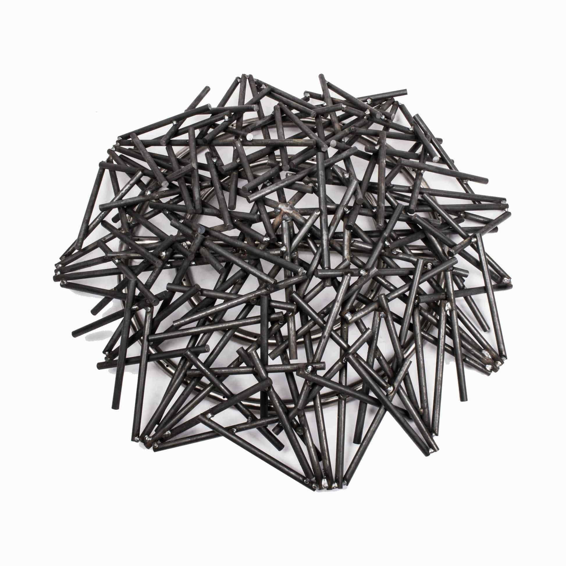 The Outdoor Plus 48x18 inch Bird's Nest Mild Steel Ornament OPT-48BNSFireproof mat for under fire pit