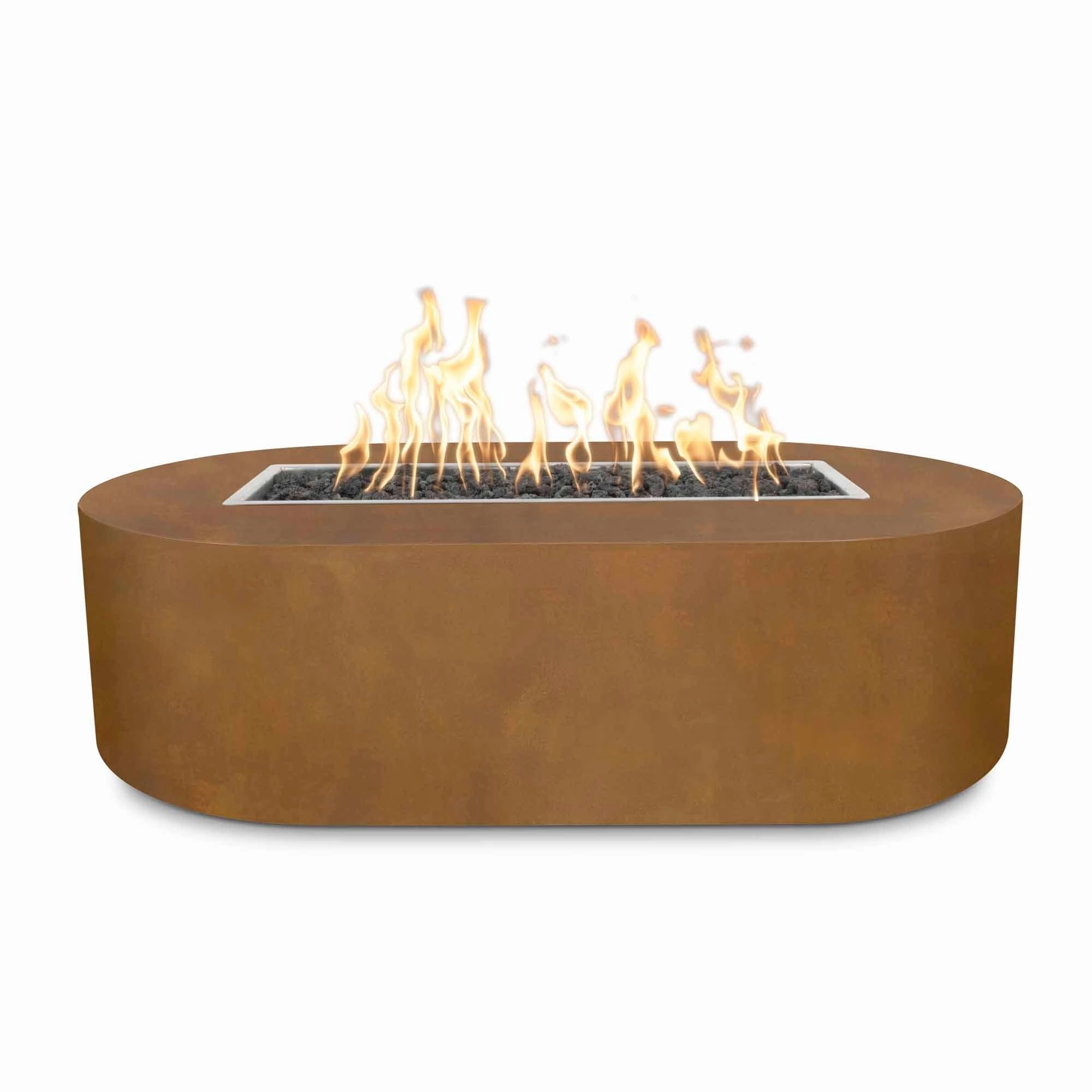 The Outdoor Plus 60-Inch Bispo Gas Fire Pit Flame Sense with Spark Ignition OPT-BSP60FSEN