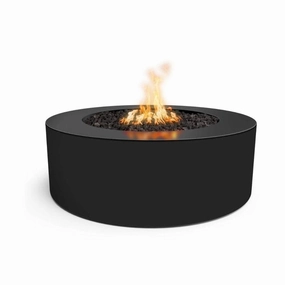 The Outdoor Plus 72-Inch Unity Tall Fire Pit Powder Coat Steel Low Voltage Electronic Ignition OPT-UNYPC72E12Vportable outdoor fire pit with lid