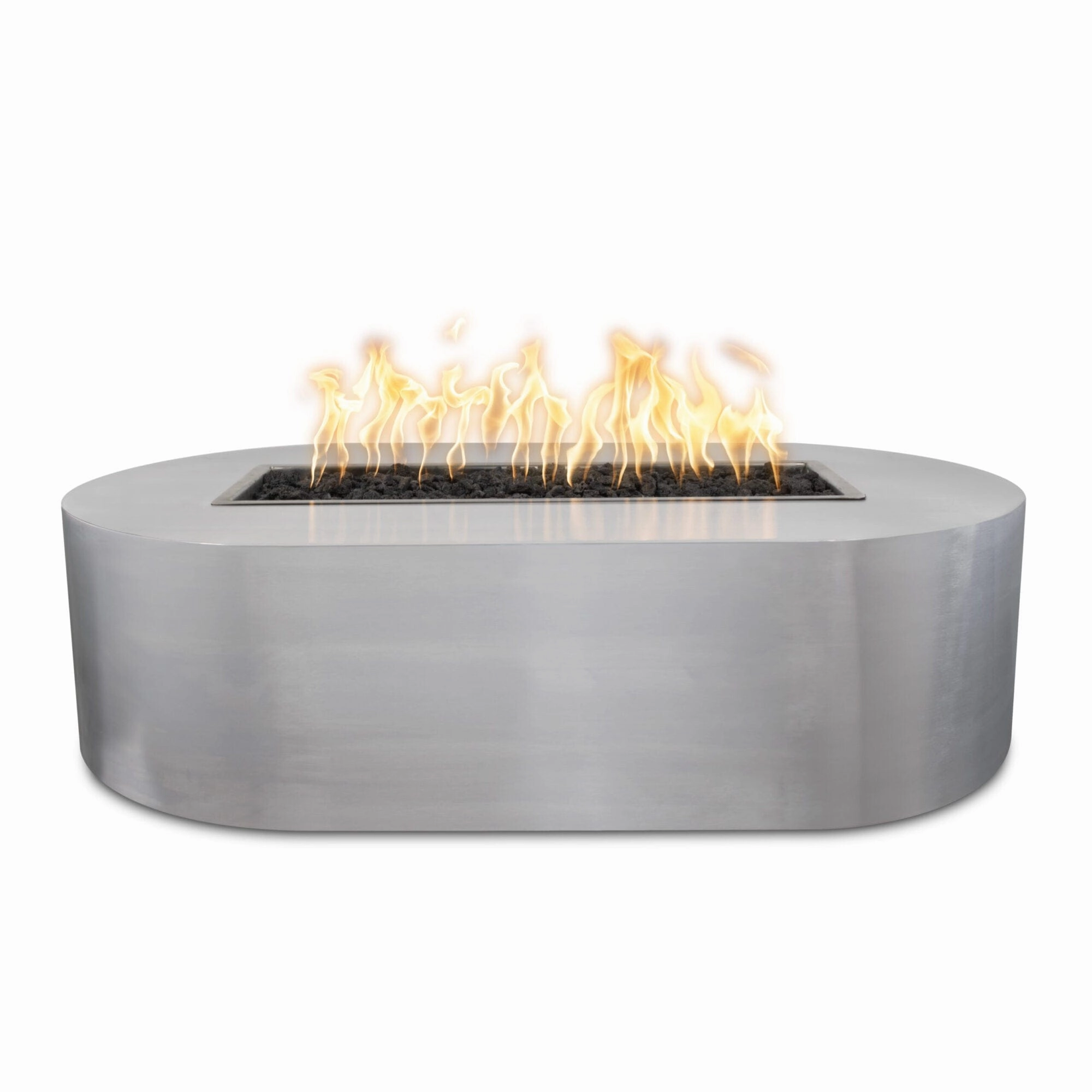 The Outdoor Plus 84-Inch Bispo Gas Fire Pit Match Lit with Flame Sense Ignition OPT-BSP84FSML