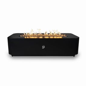 The Outdoor Plus - Cove Rectangle Powder Coat Metal Fire Pit Table OPT-COVEPCportable outdoor fire pit with lid