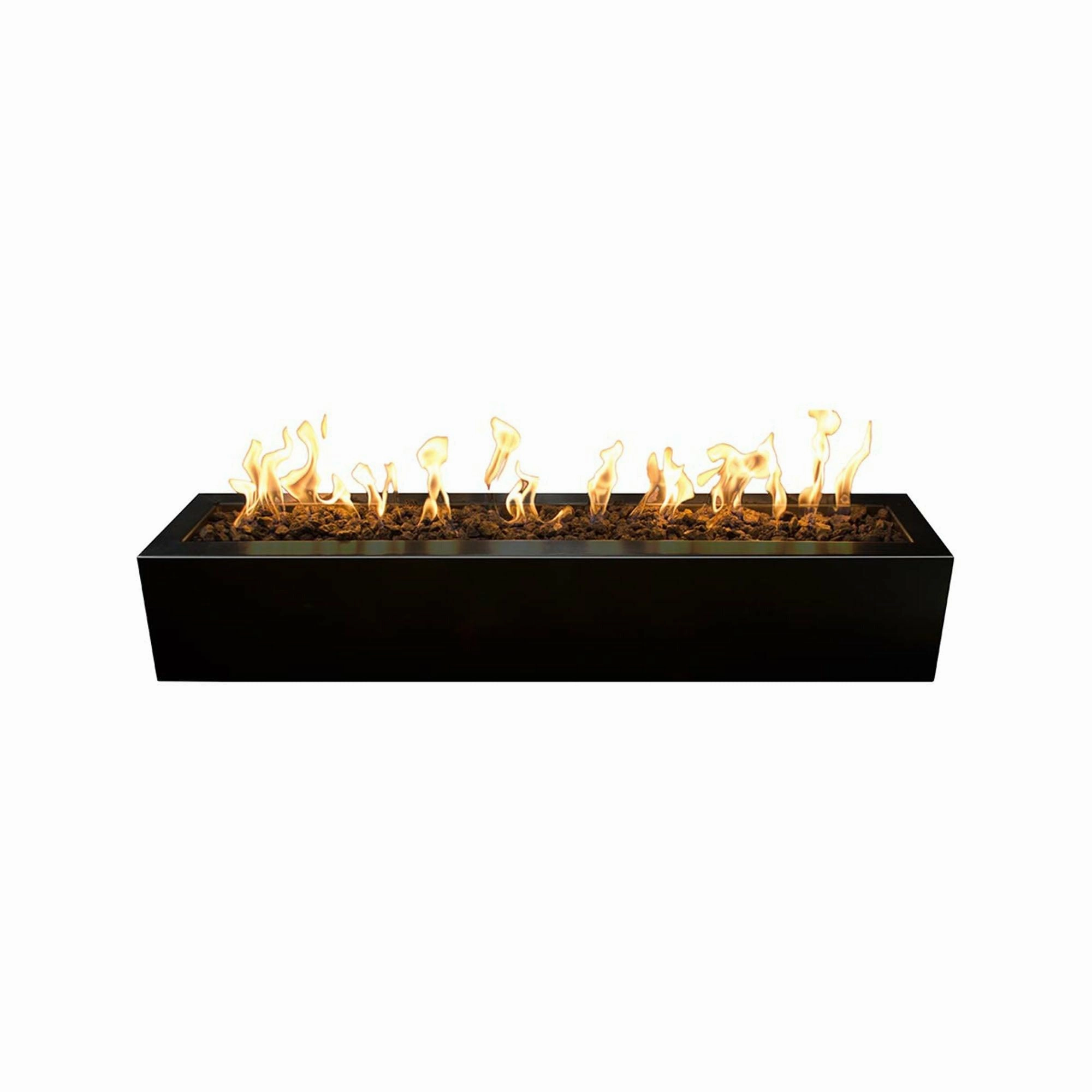The Outdoor Plus - Eaves Collection Rectangular Powder Coat Fire Pit 10" Height OPT-LBTPCportable outdoor fire pit with lid