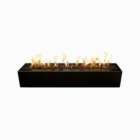 The Outdoor Plus - Eaves Collection Rectangular Powder Coat Fire Pit 10" Height OPT-LBTPCportable outdoor fire pit with lid