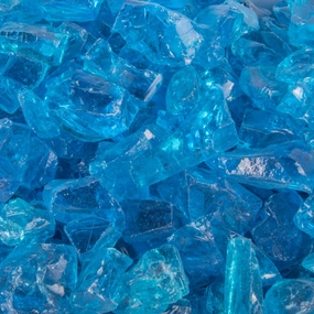 The Outdoor Plus - Fire Media Glass, Pebbles, Polished Lava, Reflective, and Lava ChunksSpark screen for fire pit