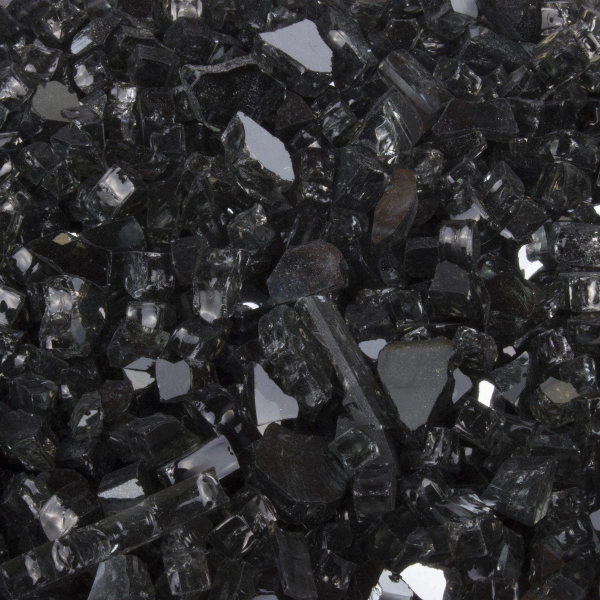 The Outdoor Plus - Fire Media Glass, Pebbles, Polished Lava, Reflective, and Lava Chunks