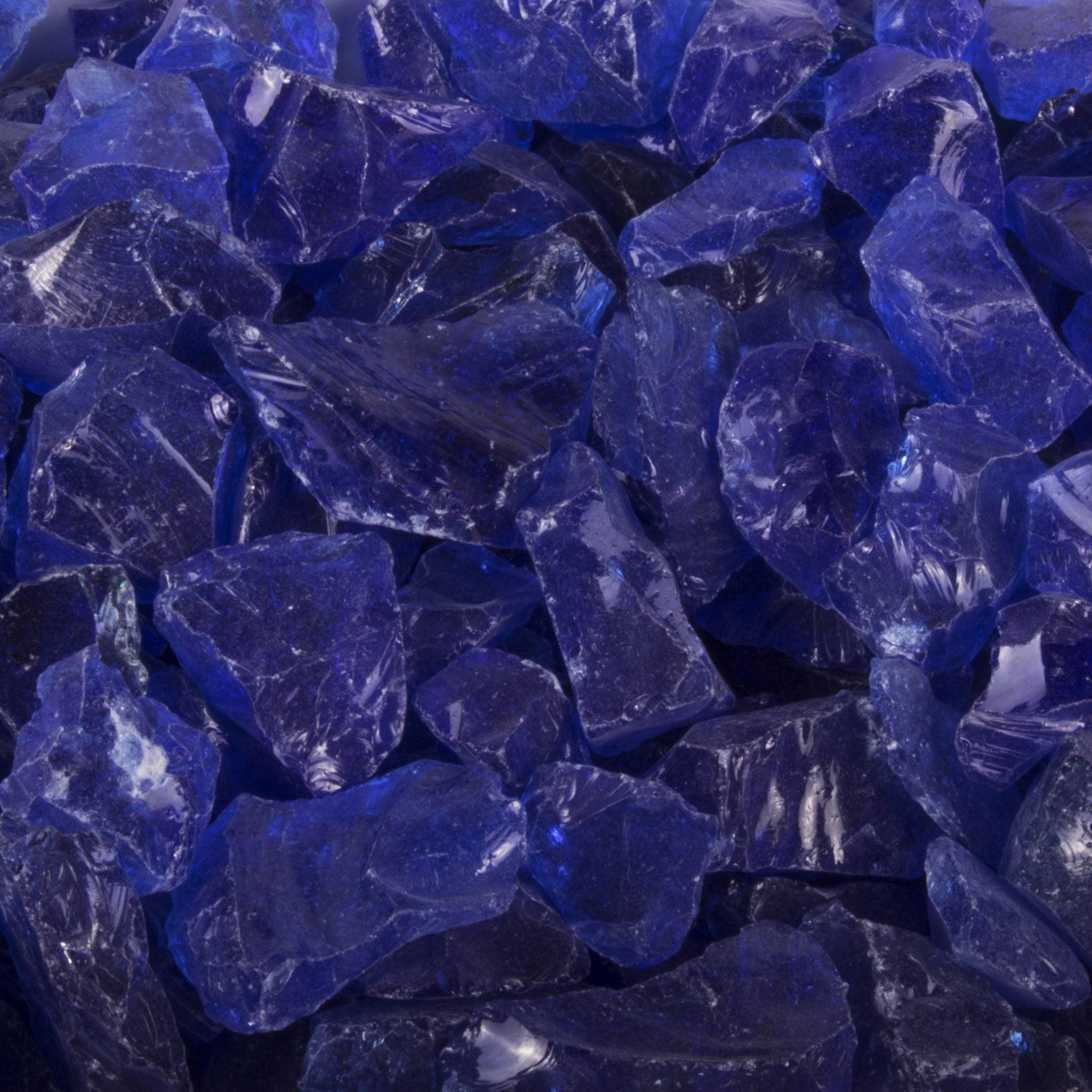 The Outdoor Plus - Fire Media Glass, Pebbles, Polished Lava, Reflective, and Lava Chunks