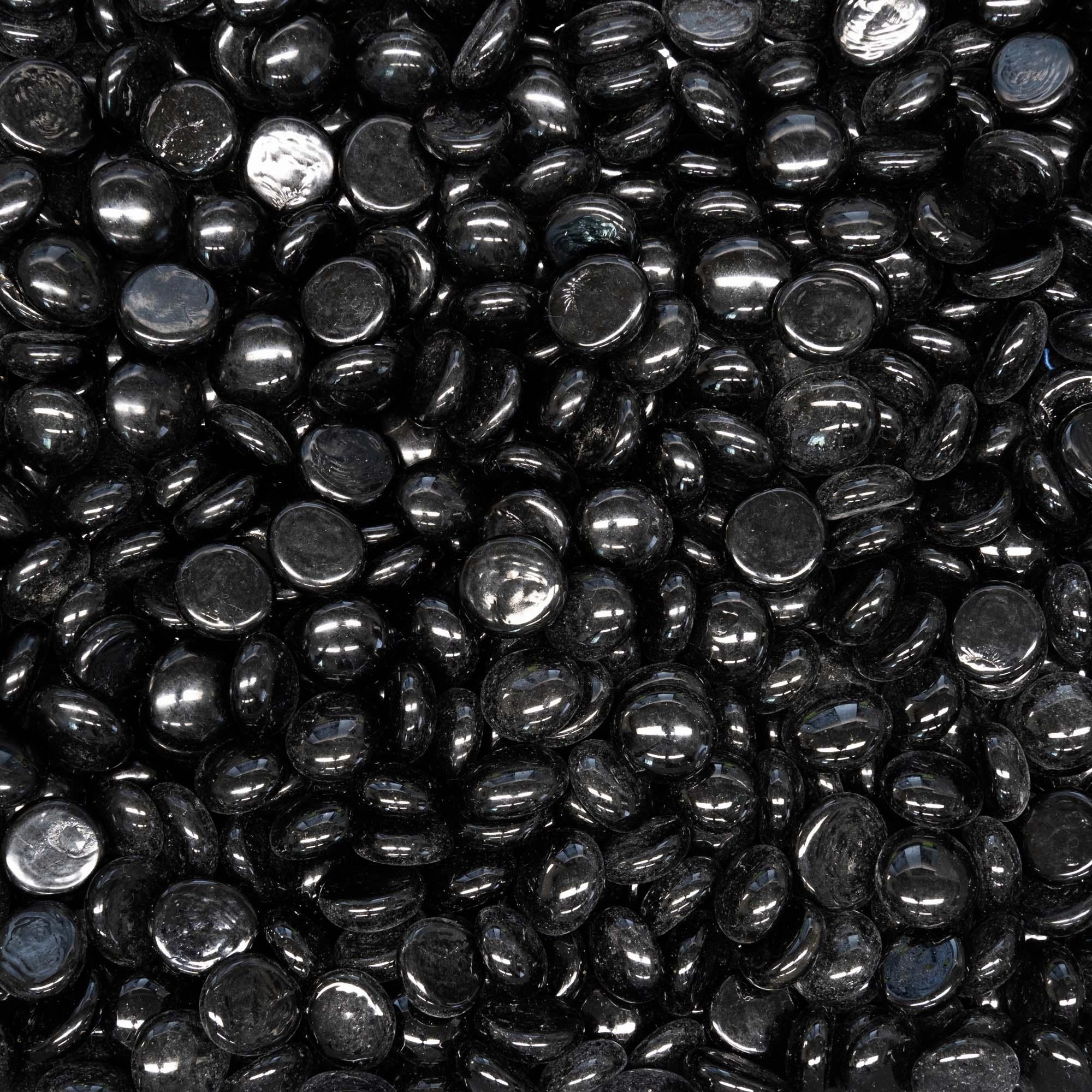 The Outdoor Plus - Fire Media Glass, Pebbles, Polished Lava, Reflective, and Lava Chunks
