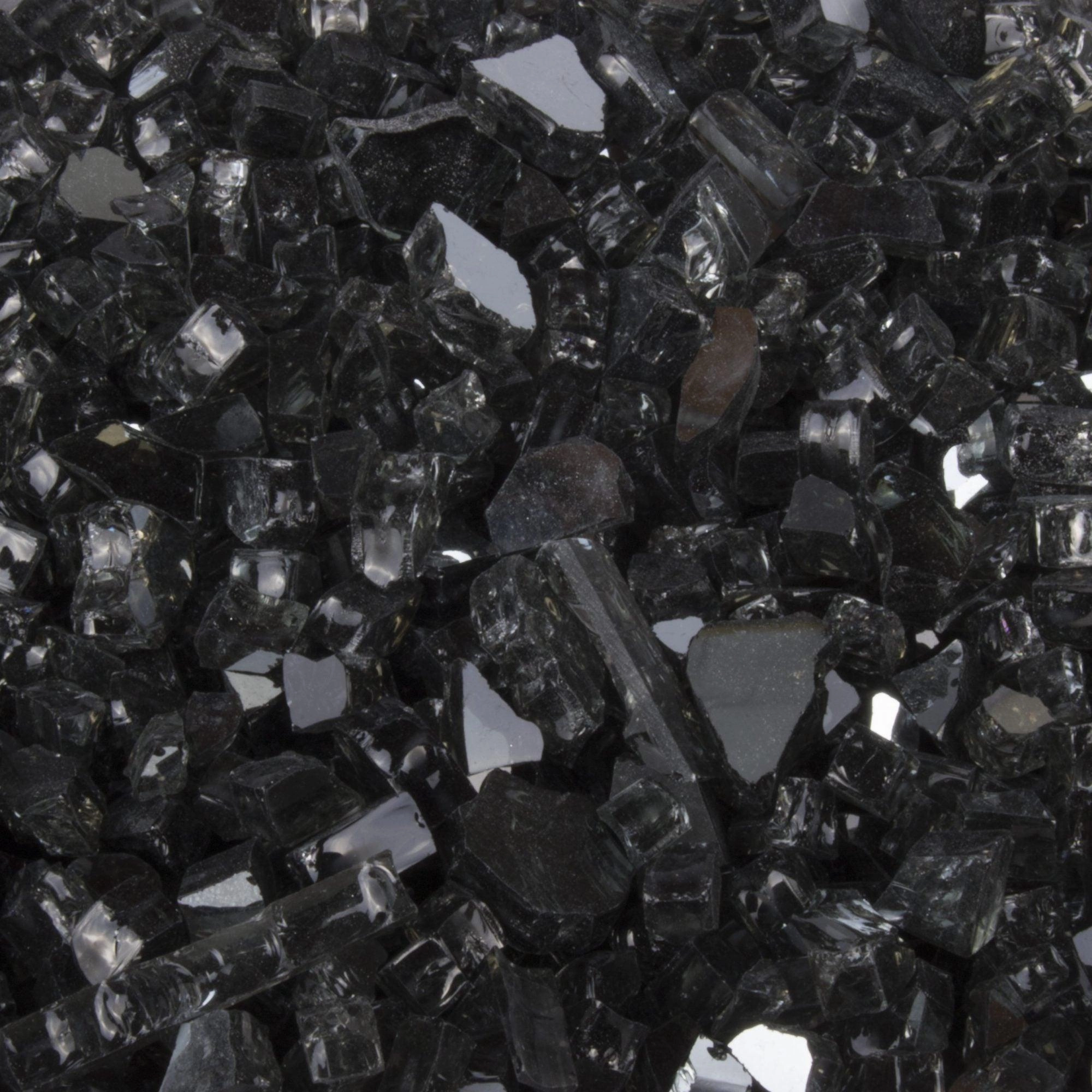 The Outdoor Plus - Fire Media Glass, Pebbles, Polished Lava, Reflective, and Lava Chunks