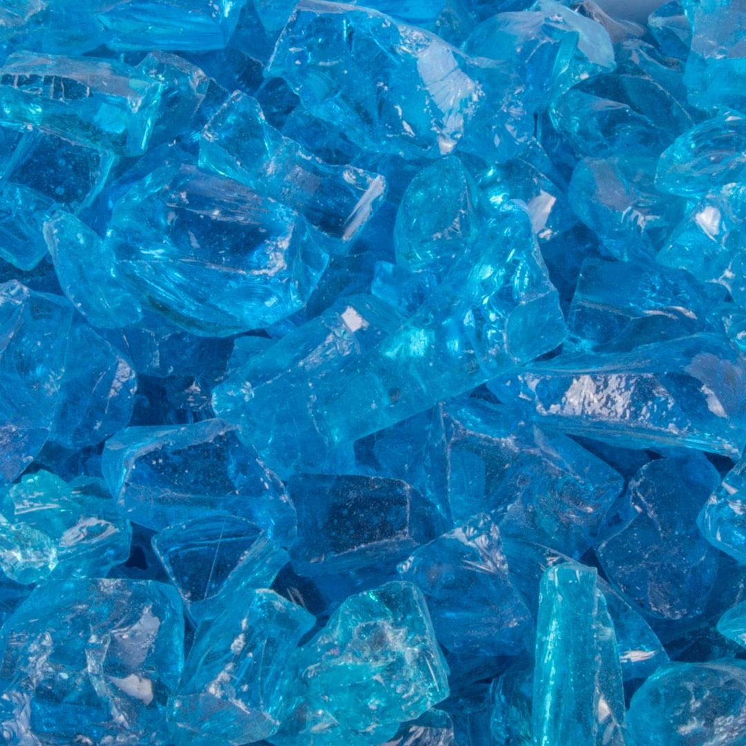 The Outdoor Plus - Fire Media Glass, Pebbles, Polished Lava, Reflective, and Lava ChunksSpark screen for fire pit