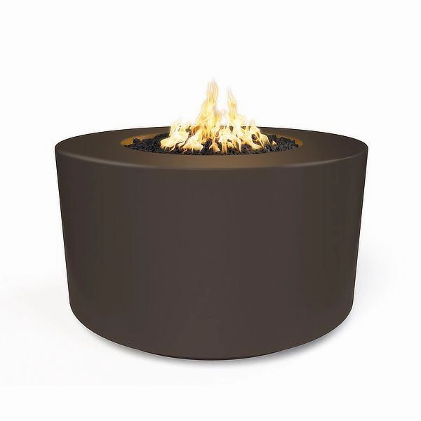 The Outdoor Plus - Florence 42" x 24" Tall Round Concrete Fire Pit OPT-FL4224portable outdoor fire pit with lid