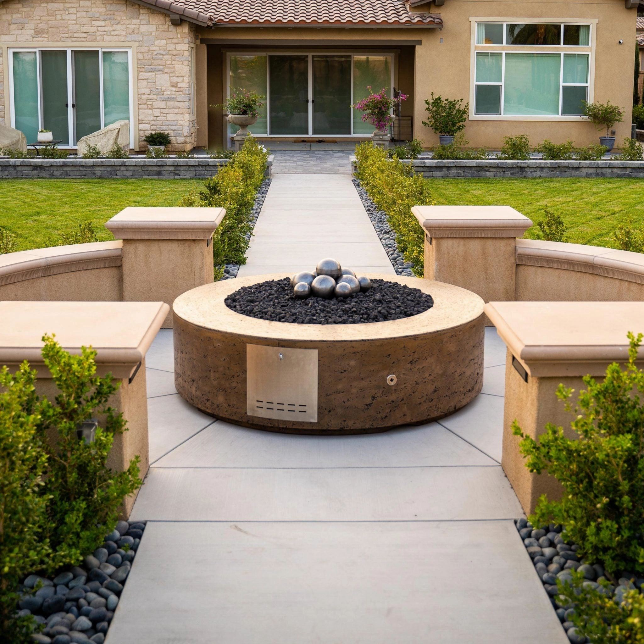 The Outdoor Plus - Florence 72" Round Fire Pit OPT-FL72