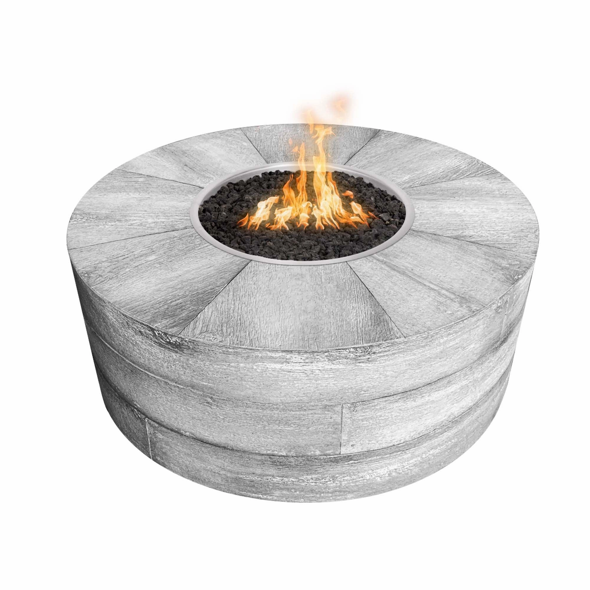 The Outdoor Plus - Sequoia Collection Round Wood Grain Fire Pit OPT-SEQ
