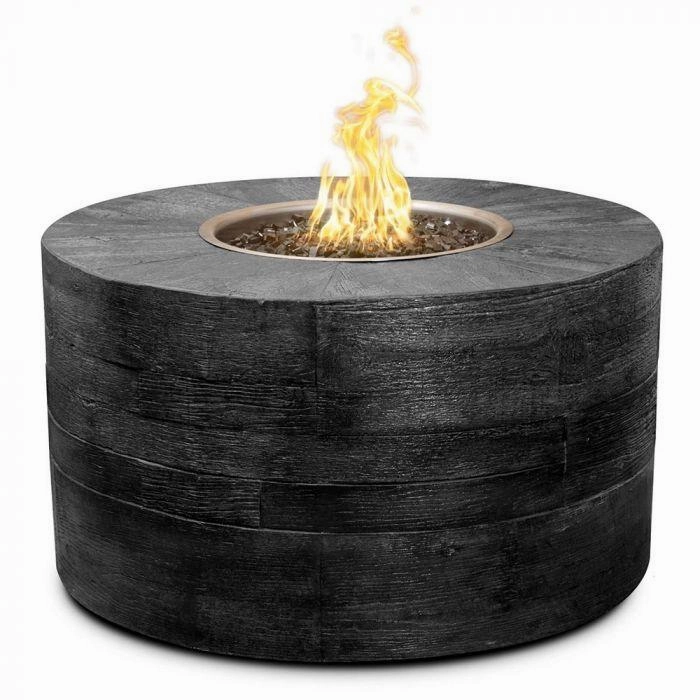 The Outdoor Plus - Sequoia Collection Round Wood Grain Fire Pit OPT-SEQ